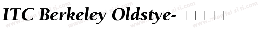 ITC Berkeley Oldstye字体转换